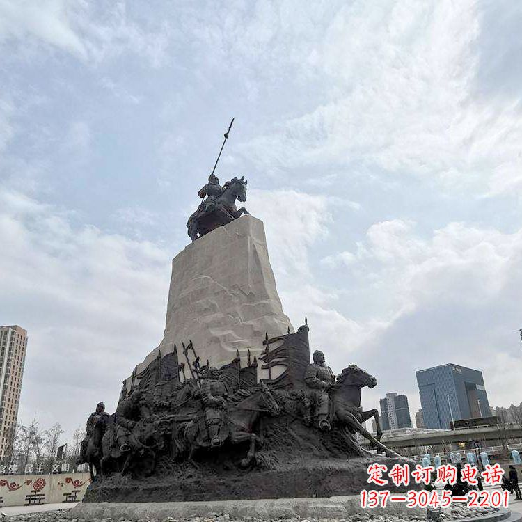 南阳精美西汉名将石雕像——荣耀霍去病