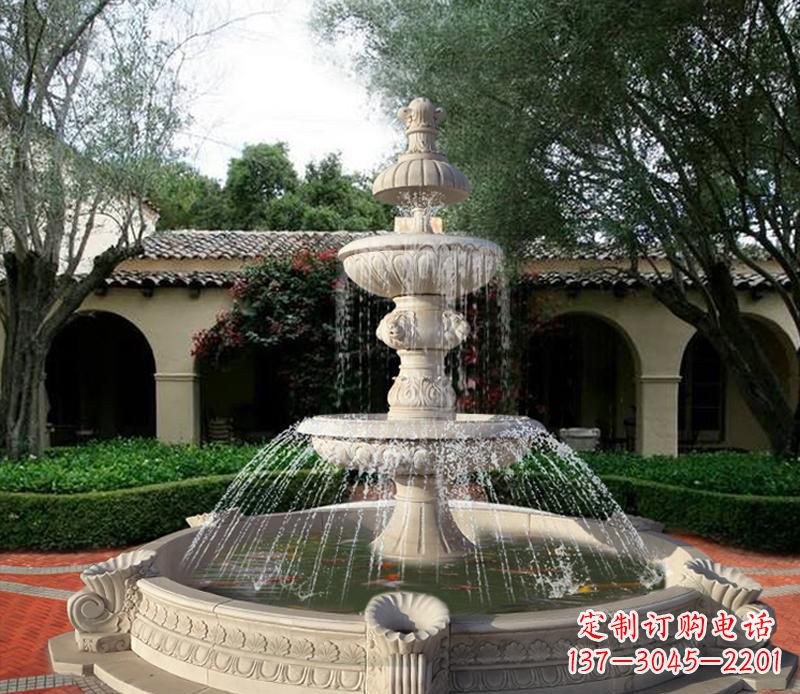 南阳大型景观喷泉石雕 (2)