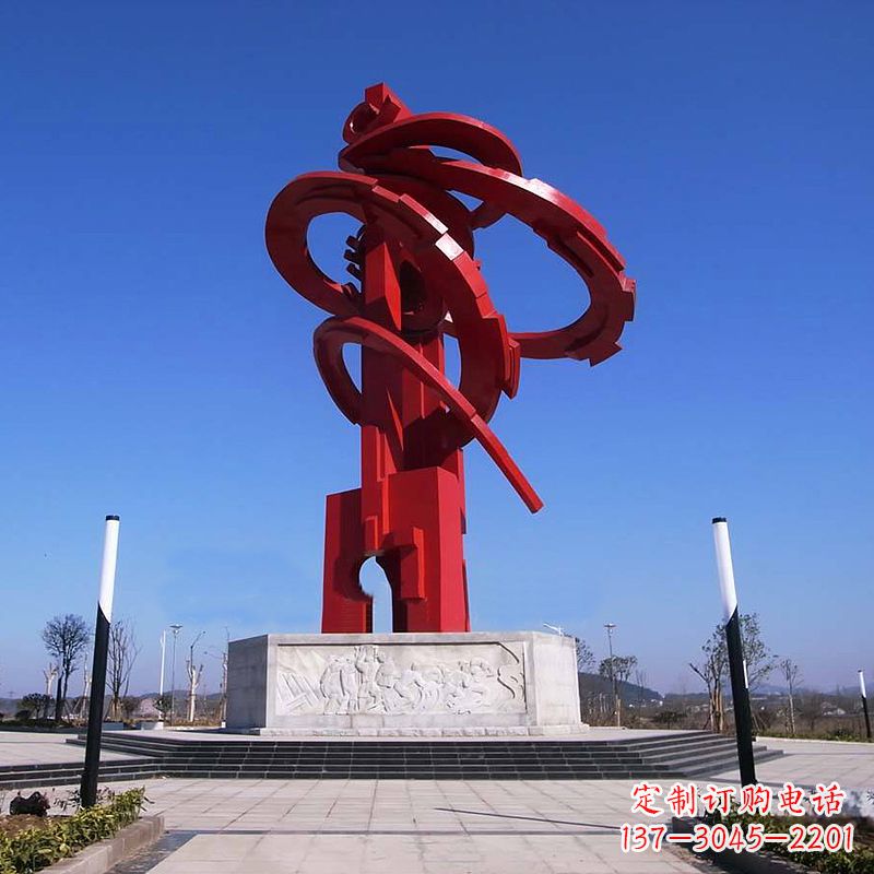 南阳精美龙形不锈钢景观雕塑
