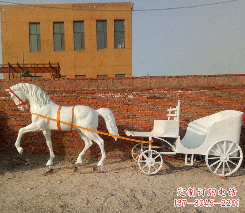 南阳大型欧式马车动物铜雕塑