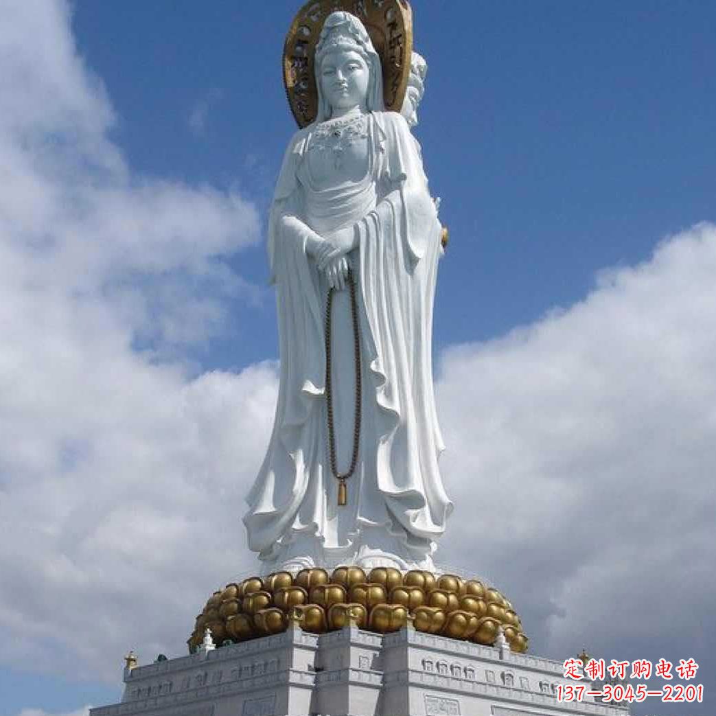 南阳大型三面观音菩萨石雕