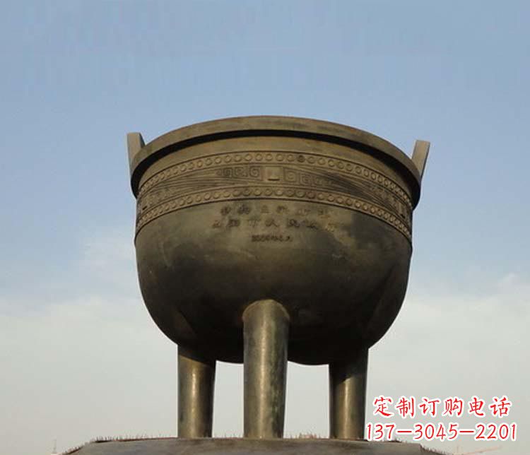 南阳精美铜香炉雕塑