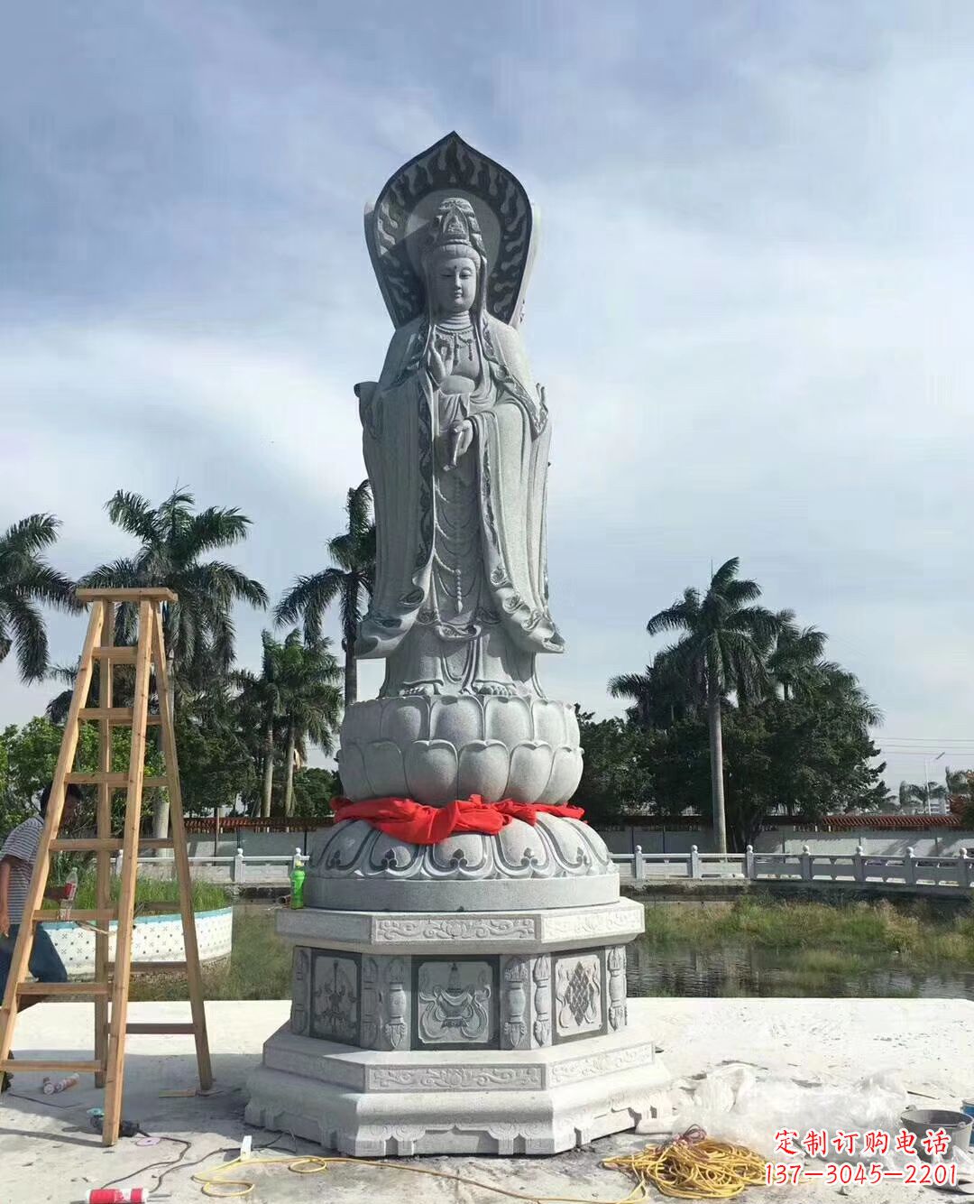 南阳观音大型石雕摆件