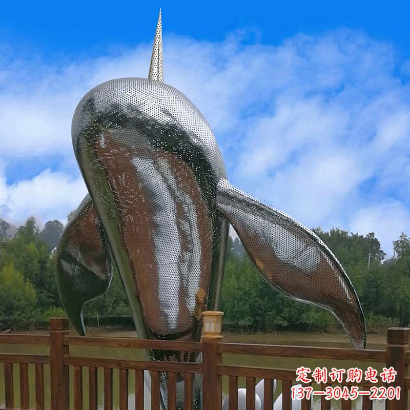 南阳大型不锈钢动物雕塑