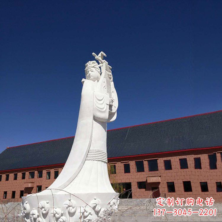 南阳中国古代四大美女之王昭君出塞石雕塑