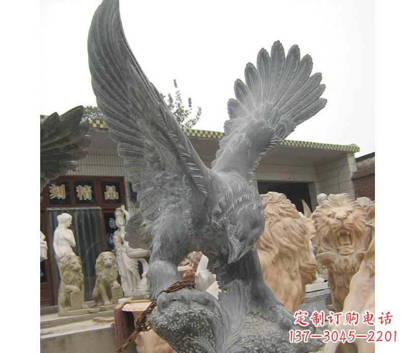 南阳大展宏图老鹰石雕