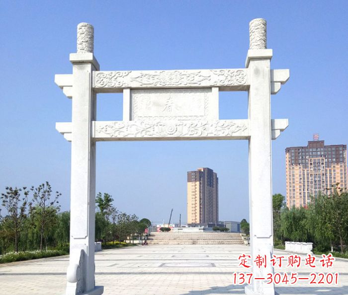 南阳单门景区石牌楼