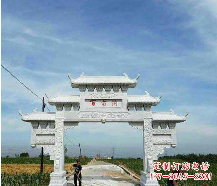南阳西方风格石牌坊石雕