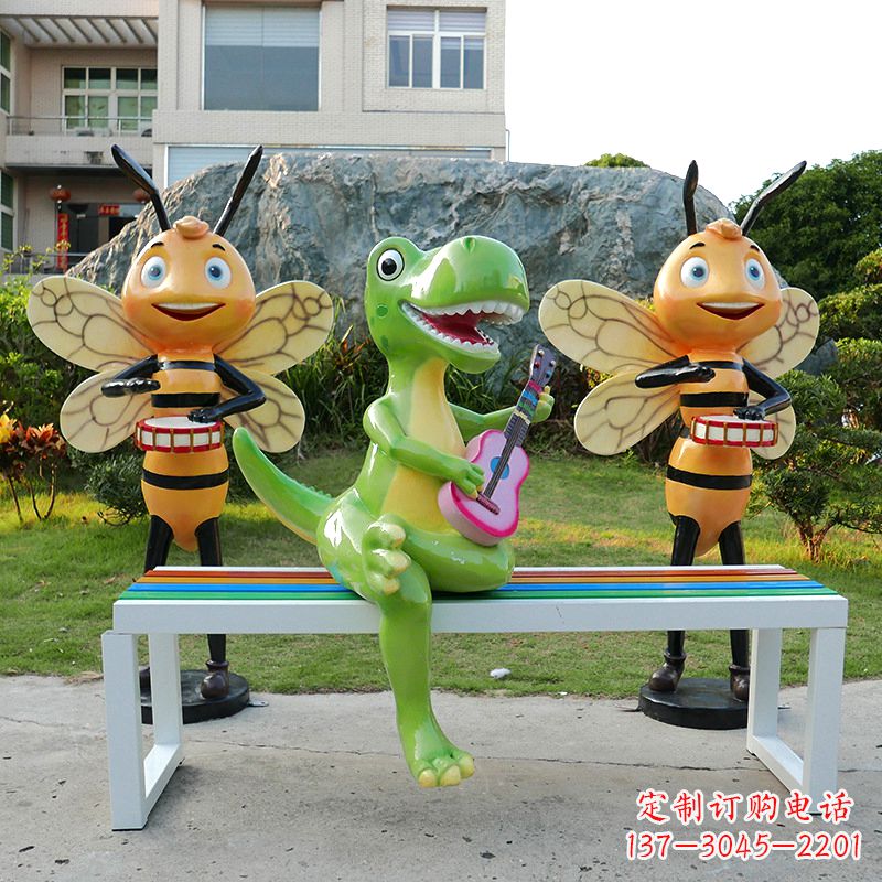 南阳吉他恐龙雕塑