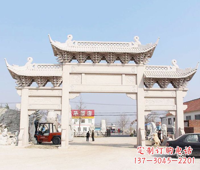 南阳精美牌坊雕塑
