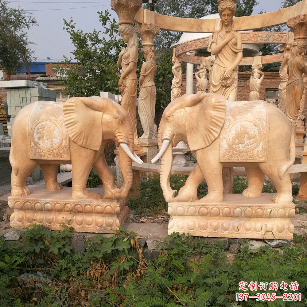 南阳优雅大象雕塑