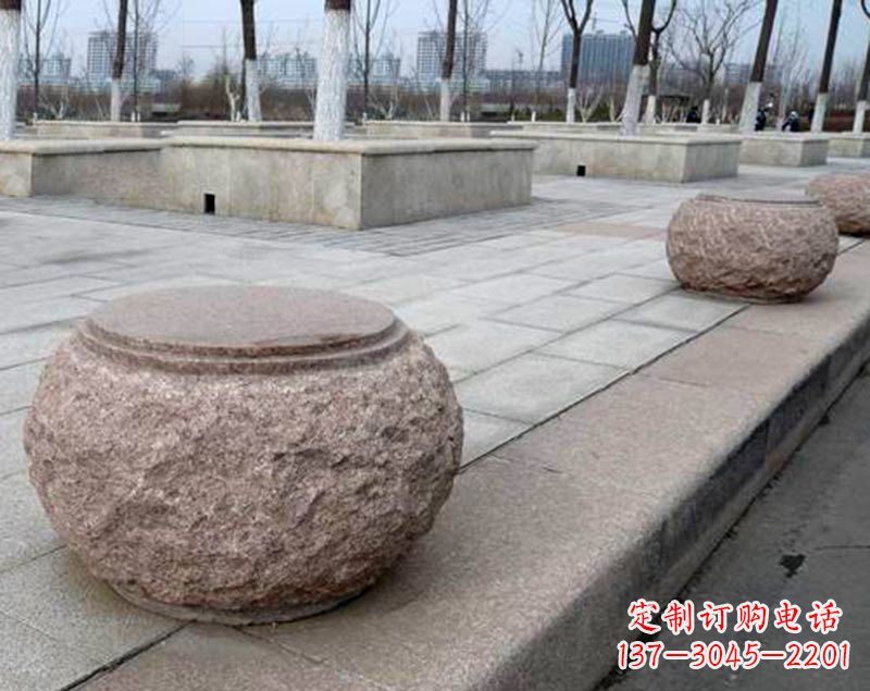 南阳灯笼型公园广场装饰石球