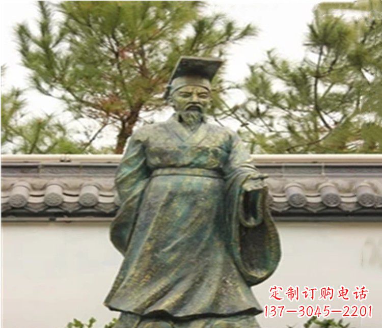 南阳青铜雕刻汉武帝铜雕