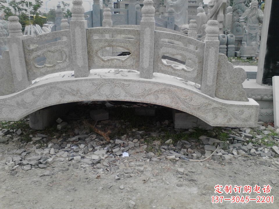 南阳雕刻小型石桥 拱形石雕桥园林 庭院专用_198