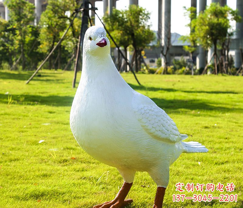 南阳纪念和平鸽雕塑