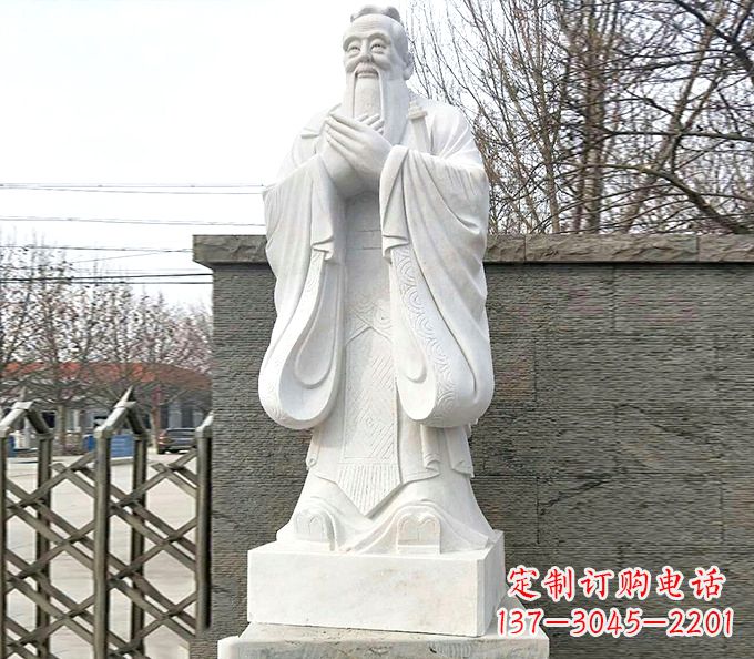 南阳传统文化艺术——精美孔子雕塑