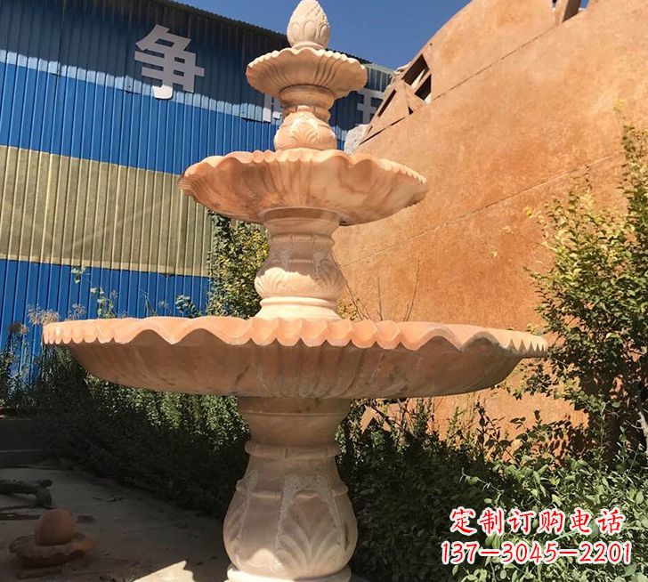 南阳跌水盆喷泉石雕——精美的喷泉雕塑
