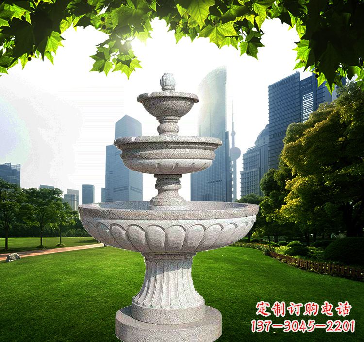 南阳跌水盆石喷泉雕塑