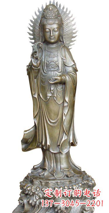 南阳渡海观音铜雕塑,定制专属你的福缘