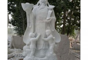 南阳大理石财神雕塑——守护家庭繁荣