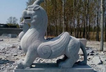 南阳独角兽雕塑，神兽石雕带你穿越回古老神话中