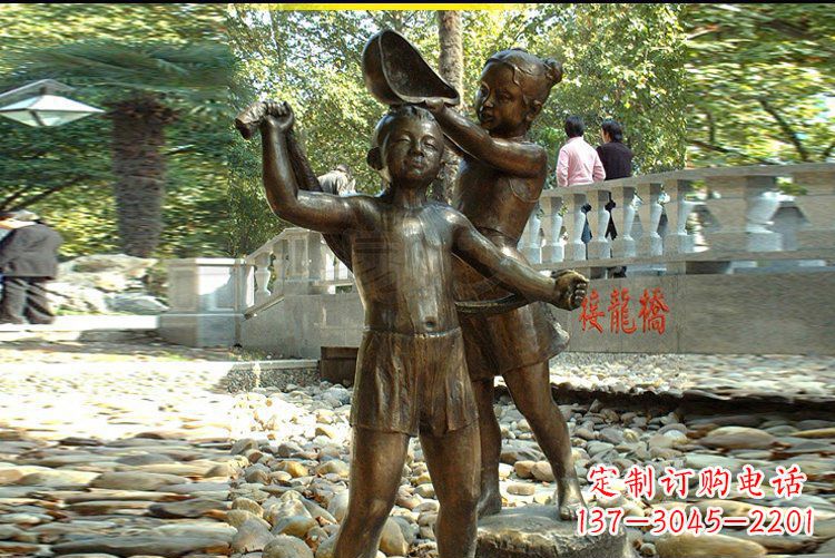 南阳优雅可爱的儿童雕塑