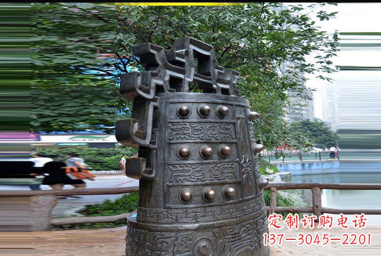 南阳法制铜钟公园景观铜雕