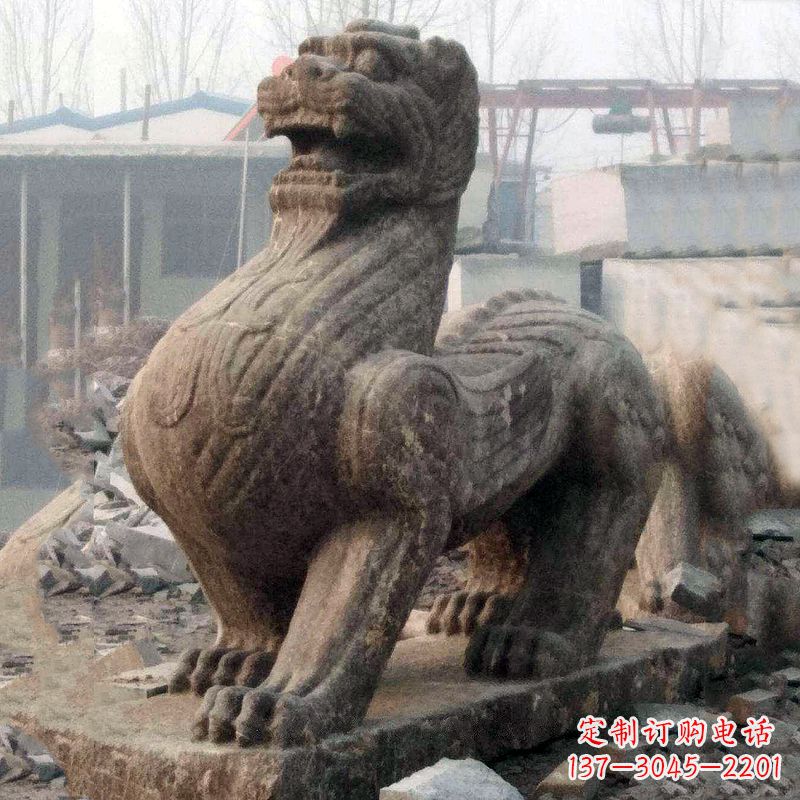 南阳仿古狴犴青石雕塑