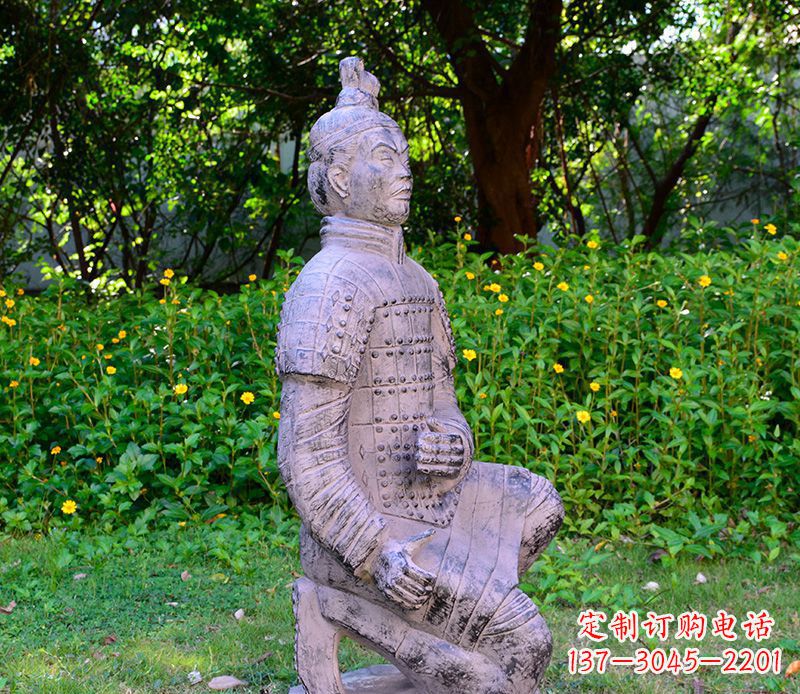 南阳仿古兵马俑公园景观石雕