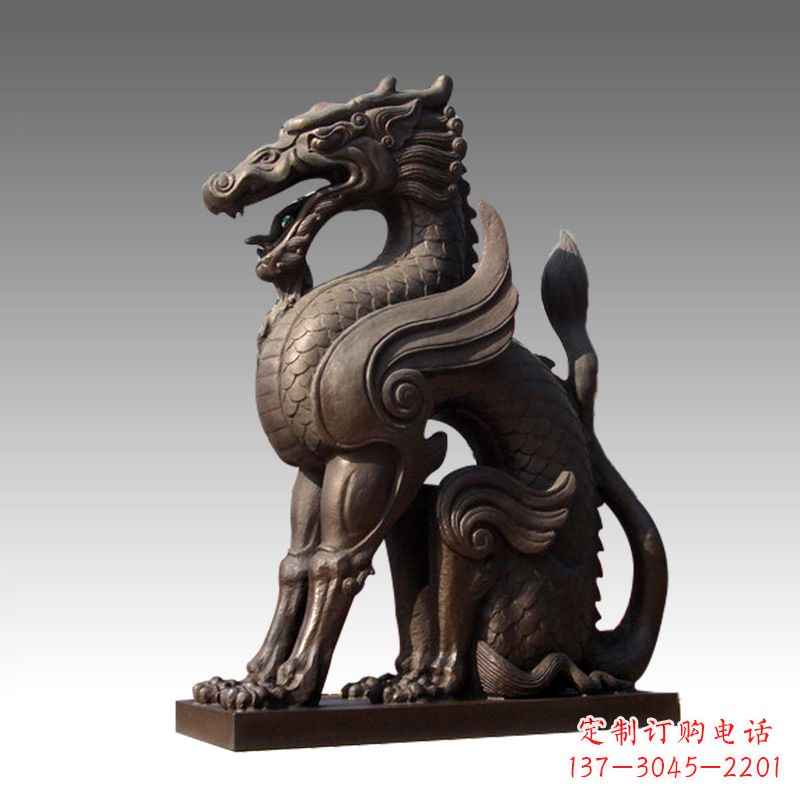 南阳仿古墩子龙铜雕