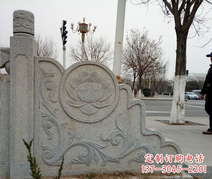 南阳仿古护城河石栏板雕塑