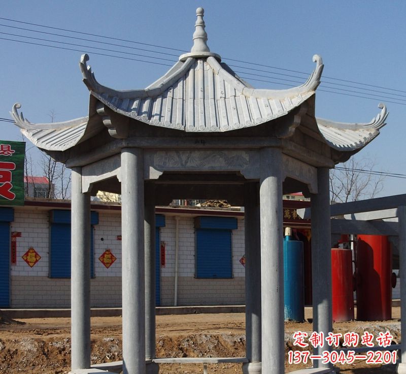 南阳精美仿古石雕凉亭