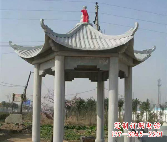 南阳典雅的仿古凉亭石雕