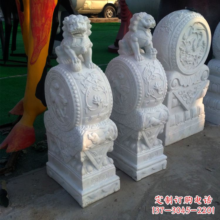 南阳仿古门墩石雕塑,让您的家园更加精致