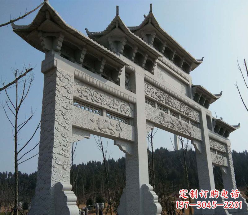 南阳仿古牌坊石雕定制