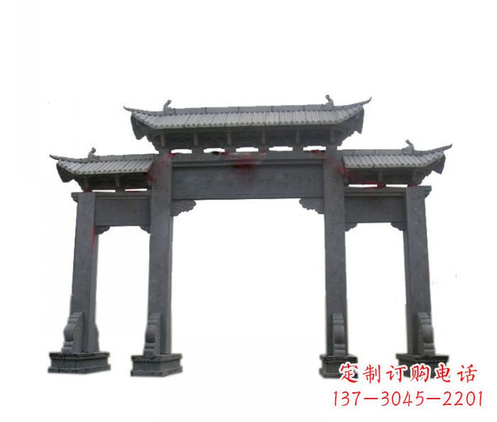 南阳精美仿古牌坊石雕