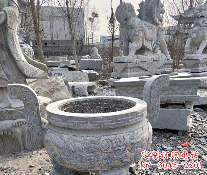 南阳仿古精美石雕香炉
