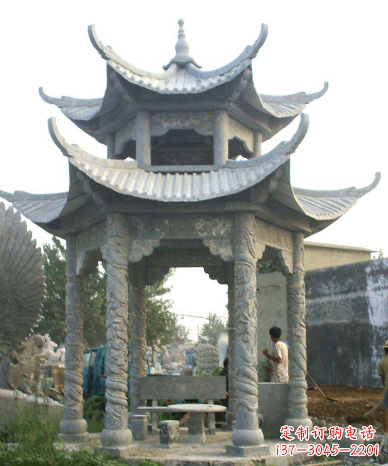 南阳仿古石凉亭石雕