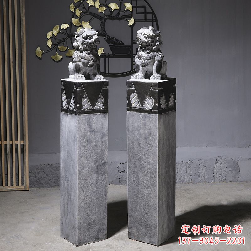 南阳仿古石狮子雕塑