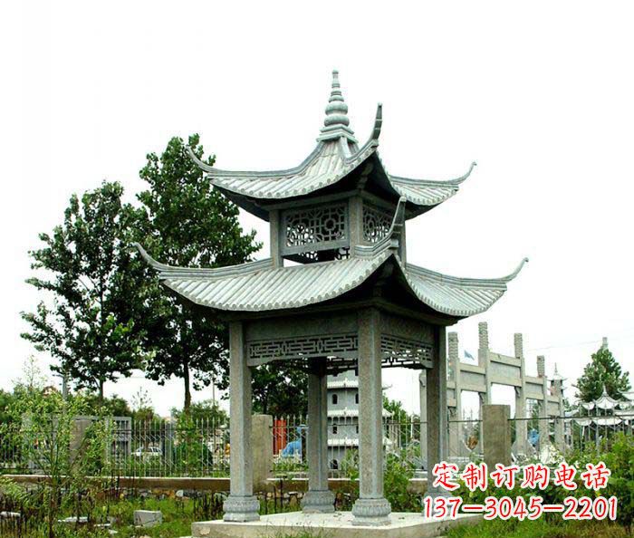 南阳仿古双层石雕凉亭
