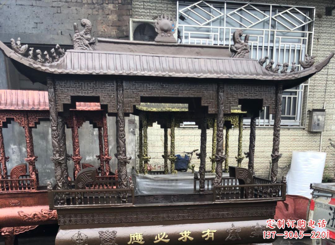 南阳精美仿古铜香炉雕塑