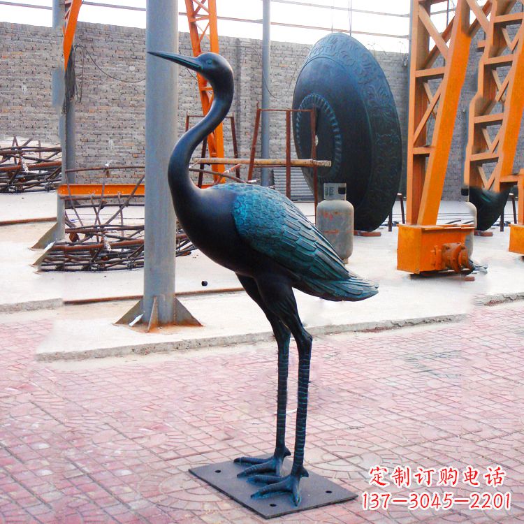 南阳仿古仙鹤雕塑
