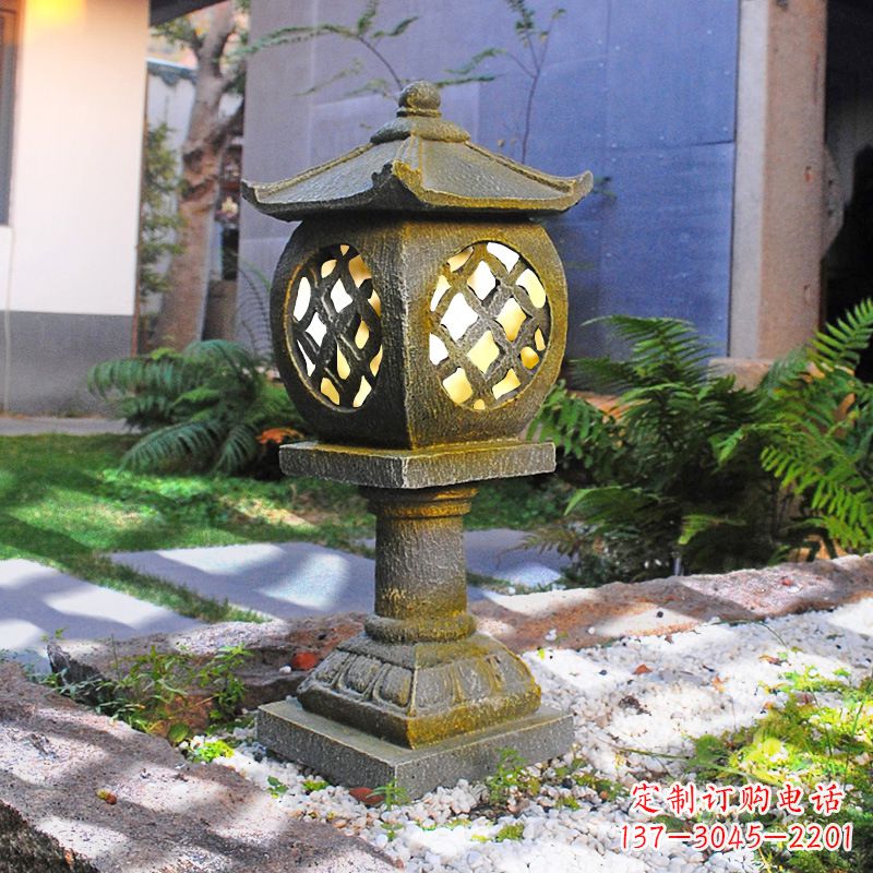 南阳仿古庭院石雕灯笼,精美雕刻点亮家园