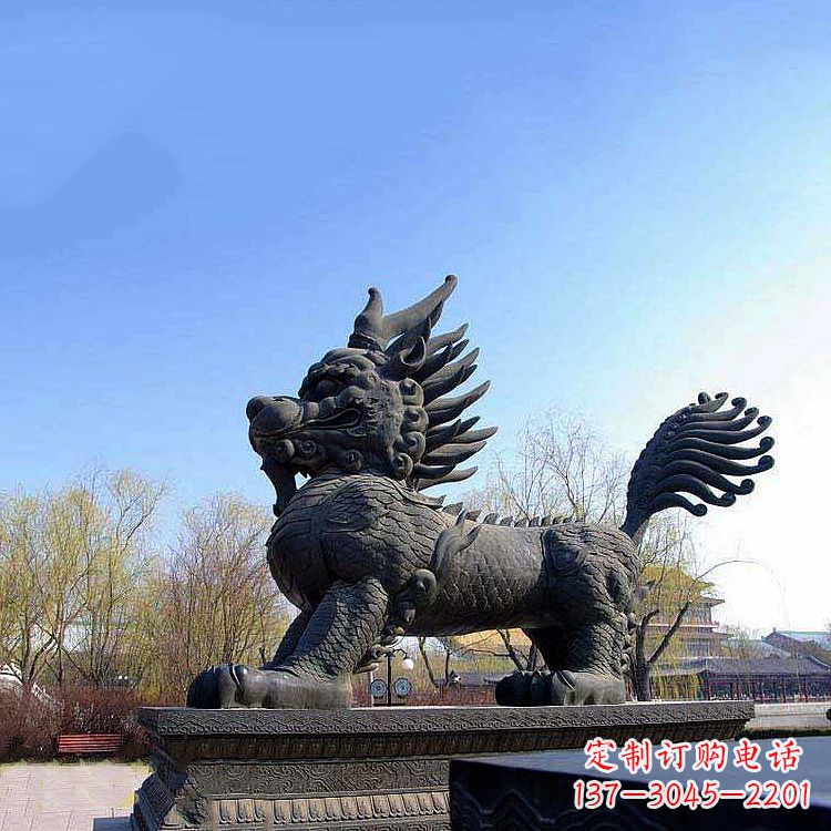 南阳古典麒麟雕塑,精美绝伦