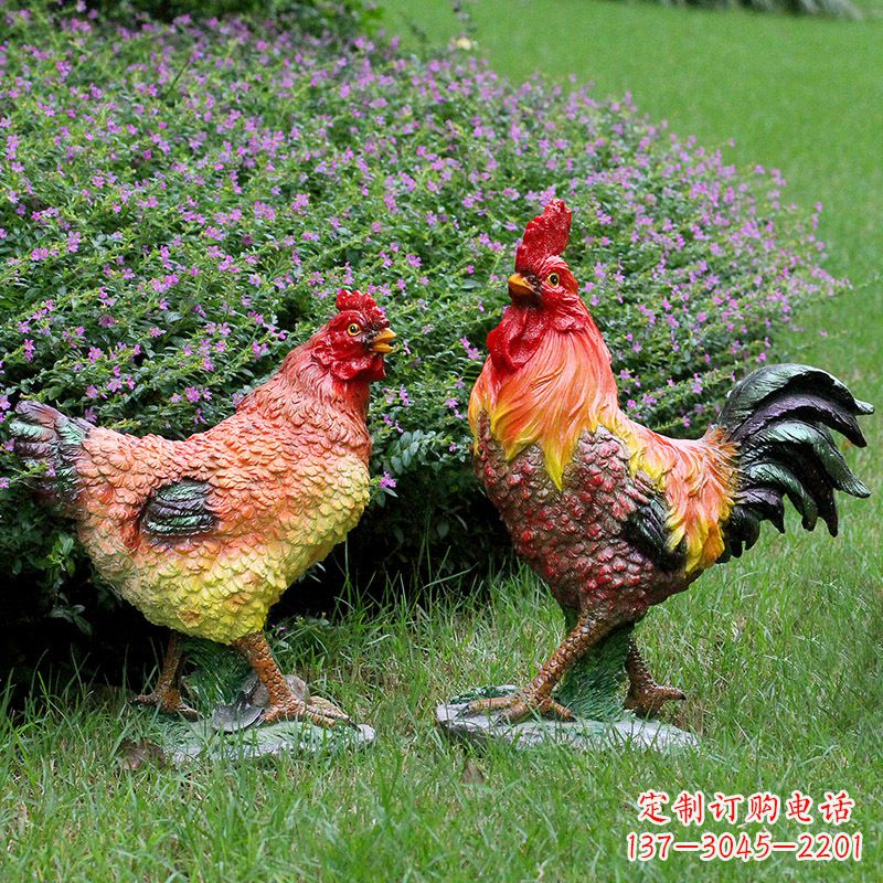 南阳典雅公鸡雕塑