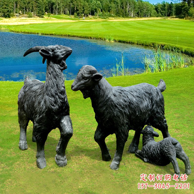 南阳仿真黑山羊雕塑