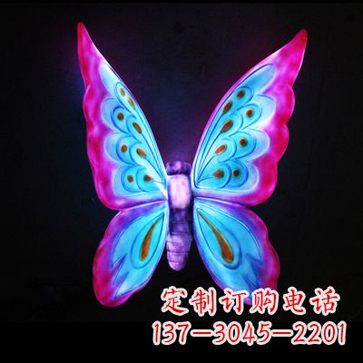 南阳完美粉色蝴蝶雕塑