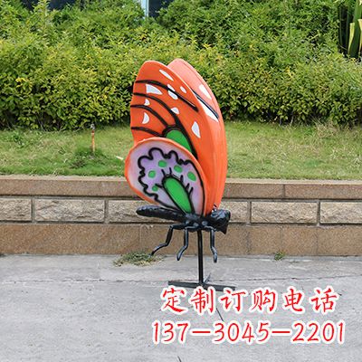 南阳高端红色蝴蝶雕塑