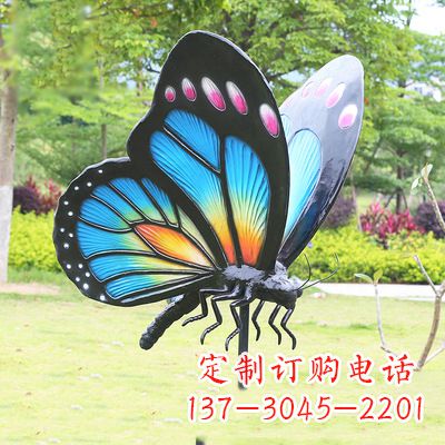 南阳蓝蝴蝶雕塑-让你的室内空间焕发生机