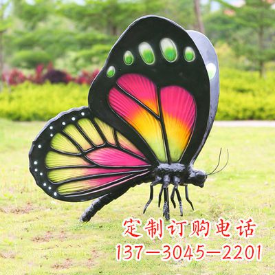 南阳仿真蝴蝶_品红色款405x78x110